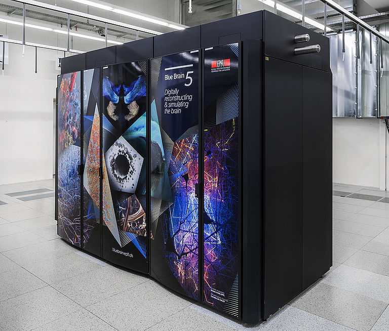 The Blue Brain 5 supercomputer of EPFL.