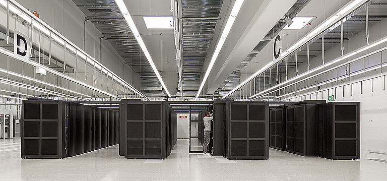 The Piz Daint supercomputer.