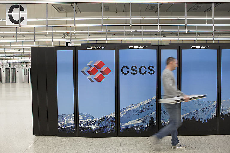 The Piz Daint supercomputer.