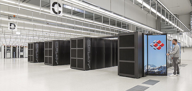 The Piz Daint supercomputer.
